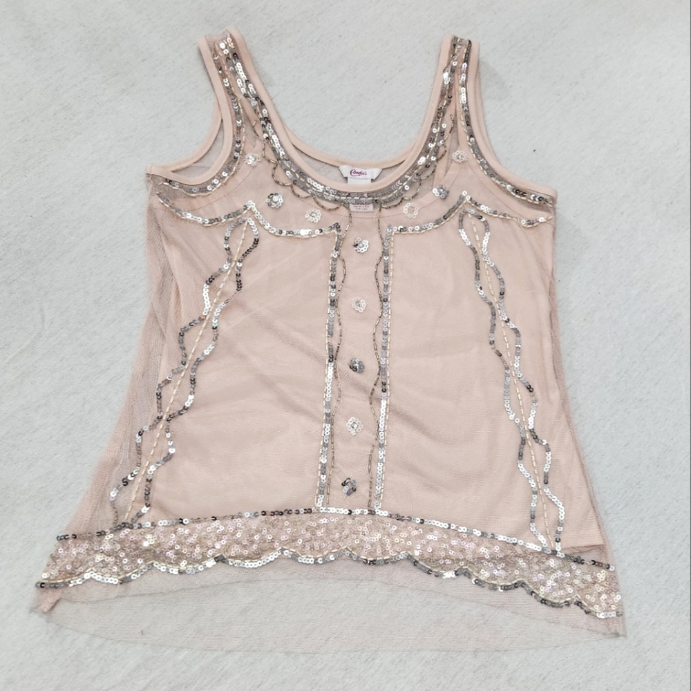 Candie's Y2K Beaded Tank
